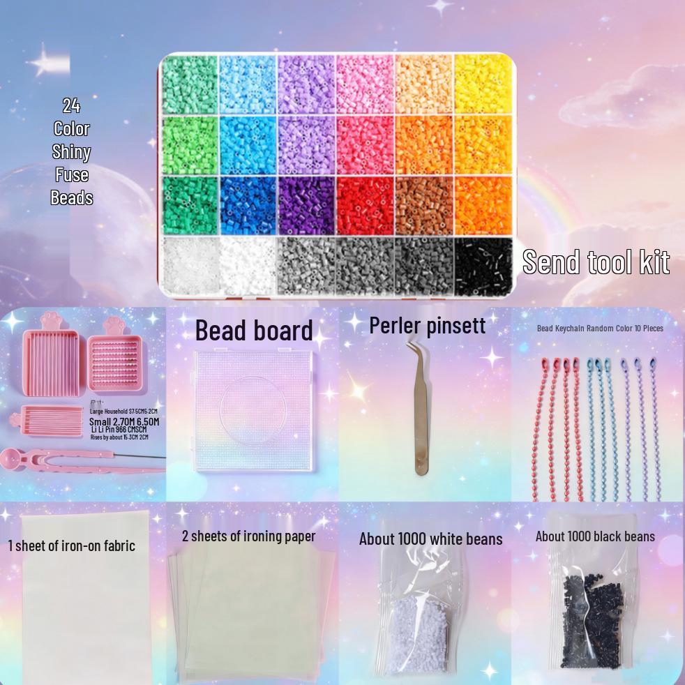 DIY 3D Pin Bean Puzzle Set for Kids - Board, Needles, and Tools Included