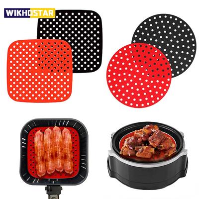 Silikon-Luftfritteuse-Einlage, Antihaft-Dampfgarer-Pad, Luftfritteuse-Zubehör, Küche, Backeinlage, Kochutensilien, Luftfritteuse-Backpapier