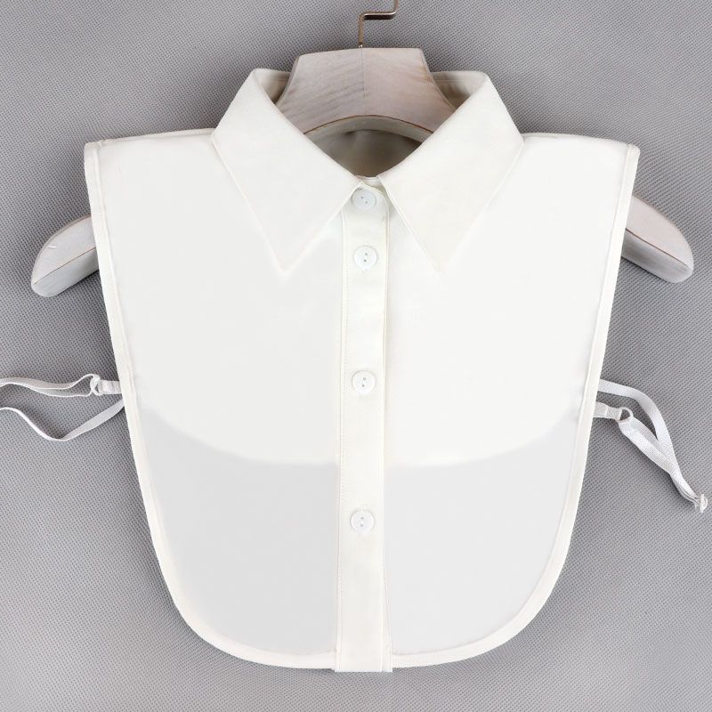 Μόδα Χρώμα Καραμέλας Λευκό Ψεύτικος Γιακάς Πουκάμισο Γυναικείο Ψεύτικος Γιακάς Μισό Πουκάμισο Μπλούζα Ψεύτικος Γιακάς Γυναικείο Πουλόβερ Πουκάμισο Αποσπώμενοι Γιακάδες