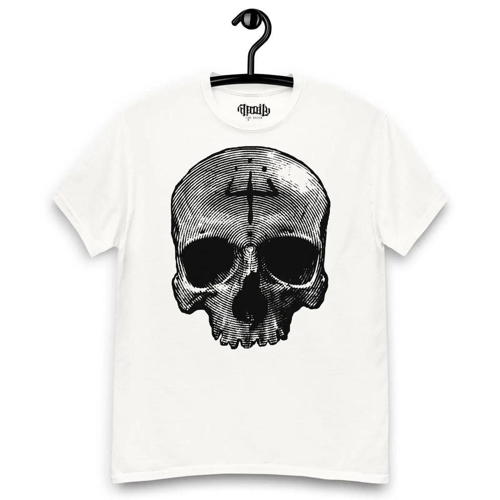 Gothic Skull T Shirt Dark Occult Satanic Alternative For Birthday Halloween Christmas Sizes S 5xl Vintage Streetwear