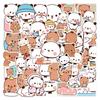50PCS Cute Cartoon BuBu Stickers: Waterproof Decorations for Journals, Bottles, and Computers