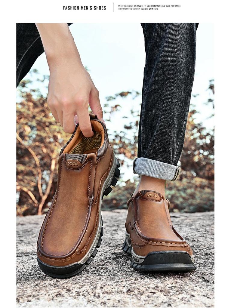 High-Top Men's Wear-Resistant Non-Slip Urban Outdoor Casual Boots for Autumn/Winter