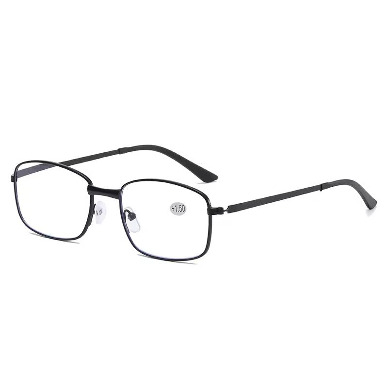 HH8005 Metal Frame Full-rim Designer Male Female Unisex Anti Blue Light Custom Logo Reading Glasses