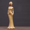 Boxwood High-end Beautiful Women's Arts and Crafts Classical Characters Desktop Solid Wood Living Room Study Ornament