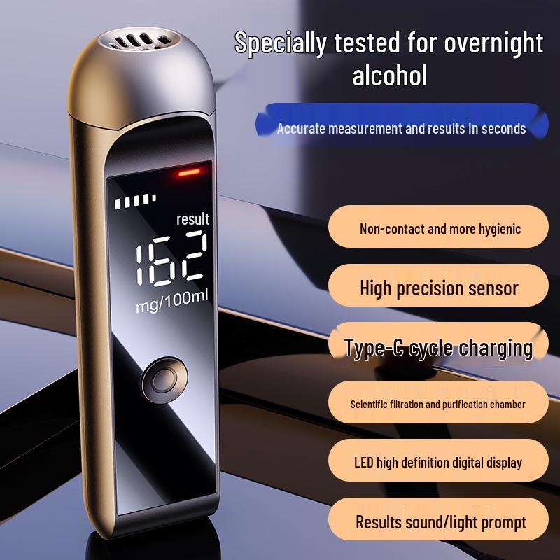 Breathalyzer Drunk Driving Detector - High Precision Alcohol Tester