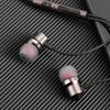 In-ear Wired Earphone Metal Magnetic Subwoofer Mic Volume Control Gaming Headset