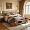 3PCS Pop Art Collage Girl Bedding Set with Soft Core, Decorative, and Machine-Washable