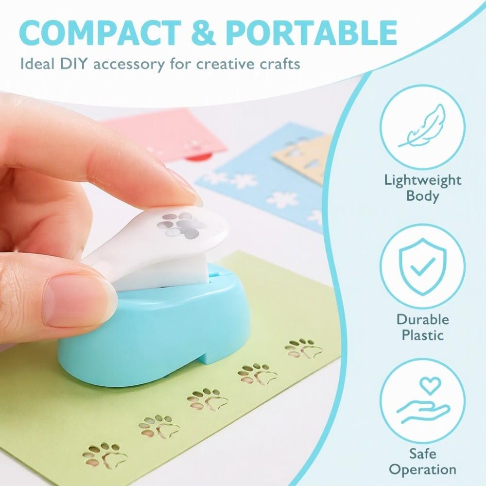 Hand Operated Paper Punch Mini Size Hole Punch Portable Paper Cutter  Scrapbook Use