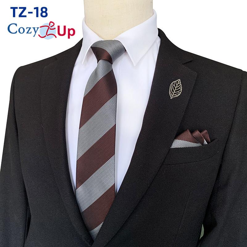 Conjunto de gravata de duas peças com flores para homens, listra, gravata, lenço de mão, paisley, xadrez, gravata