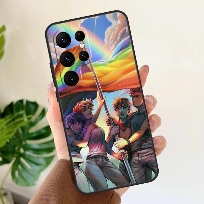 LGBT Pride Rainbow Soft Case For Samsung Galaxy S24 Ultra S21 S22 S23 S25 Plus S20 FE S9 S10 S23 FE Phone Cover