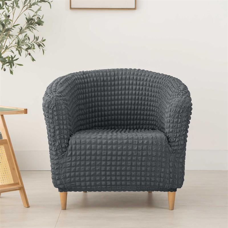 Solid Color Bar Club Sofa Cover Stretch Spandex Armchair Covers Single Seat Tub Couch Slipcover for Living Room Furniture Covers