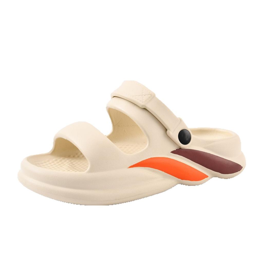 EVA Non-smelly Feet Breathable Sandals Slippers Men's Summer Seaside Outer Wear Home Thickened Soft Bottom Cool Slippers Men