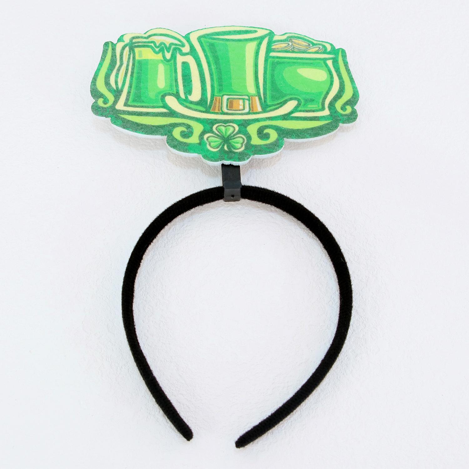 

Women Headbands St Patrick s Day Headdress Party Decorate Headband Saint Patrick’s Clasp Plastic Hairbands Hair Accessories