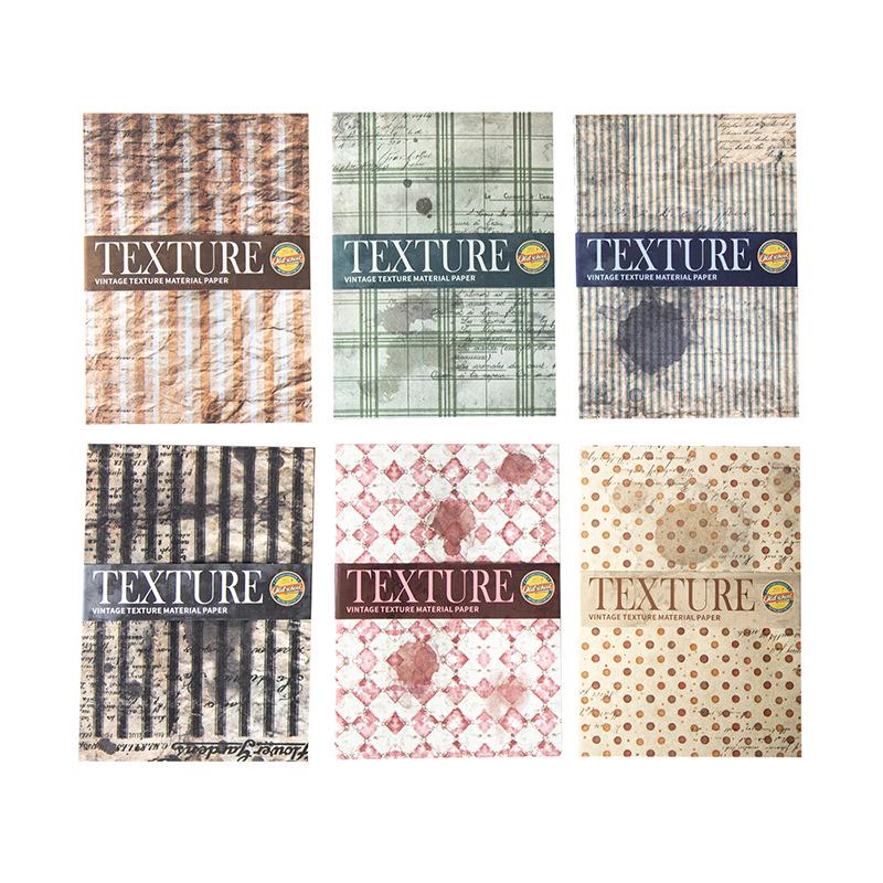 Retro Textured Paper for DIY Bullet Journals – Beautiful Day Series (6 Types)