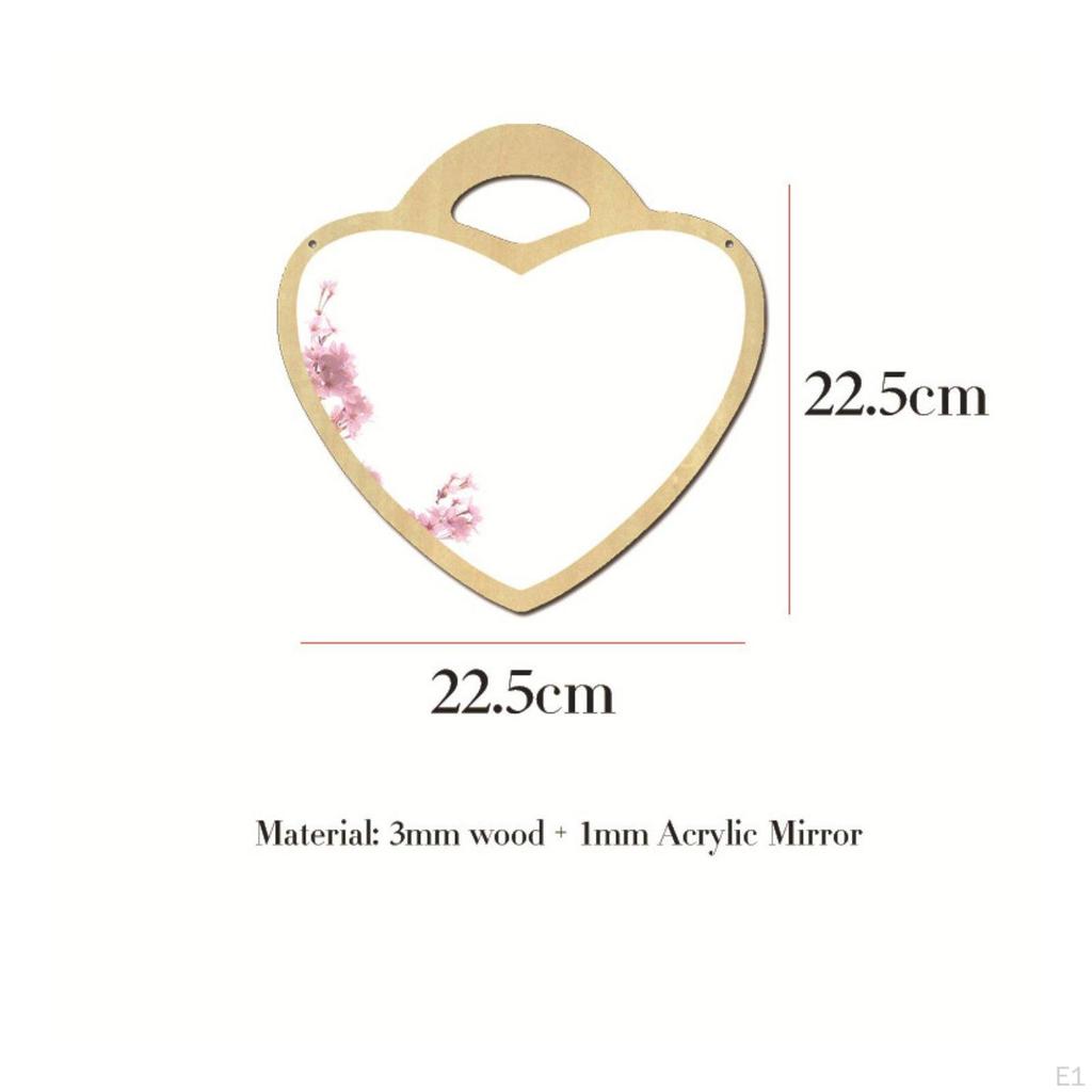 Nordic Style Hanging Mirror Shatterproof Acrylic Lightweight House Decoration for Kids,