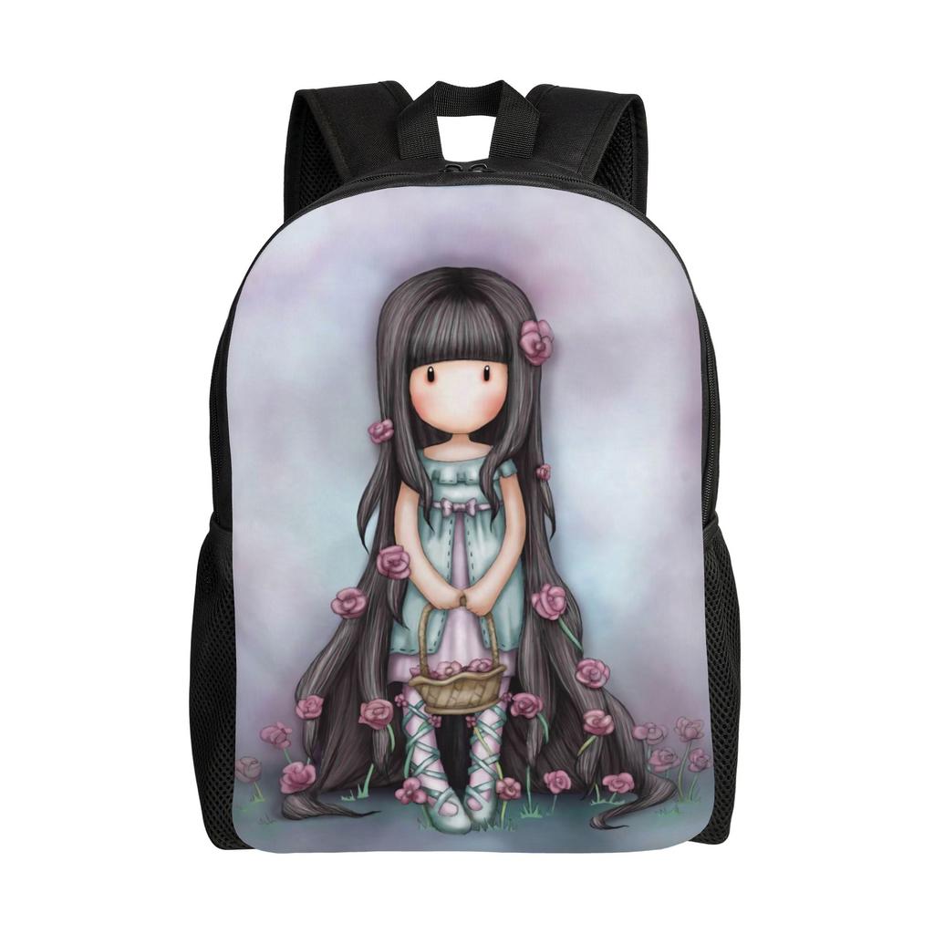 S-Santoro G-Gorjuss Rucksack für Männer Frauen Cooler Studenten Business Tagesrucksack Niedliche Puppen Spielzeug Laptop Computer Umhängetasche Geschenk