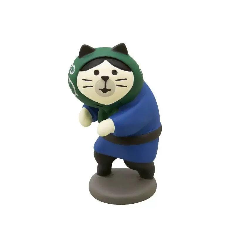 ZAKKA Cute Cartoon Tea Cat Ornament Resin Figurines Crafts Dollhouse Sushi Package Miniature Home Decor Desktop Accessories Gift