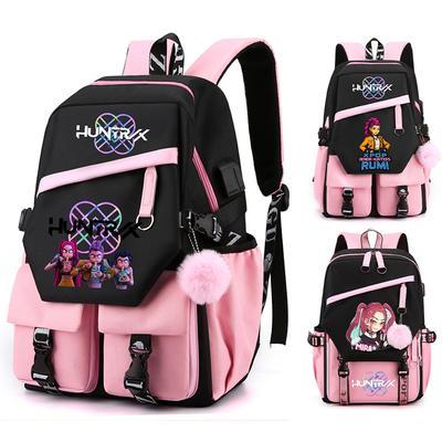 Anime K-pop Demon Hunters Printed Large Capacity Backpack for Teenger Student Girl Boy Back To School Bookbag Women Waterproof Travel Bag Kid Gift