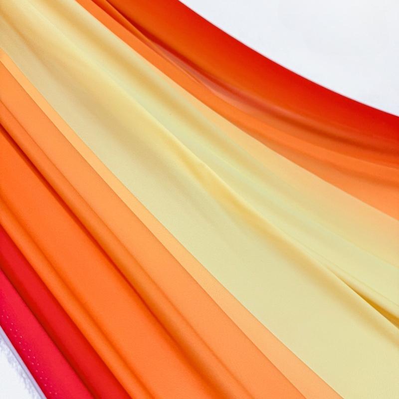 100x150cm Fashion Gradient Fabric Chiffon for Clothing Dresse Scarves Sewing Multicolor Translucent Cloth Needlework Soft Smooth