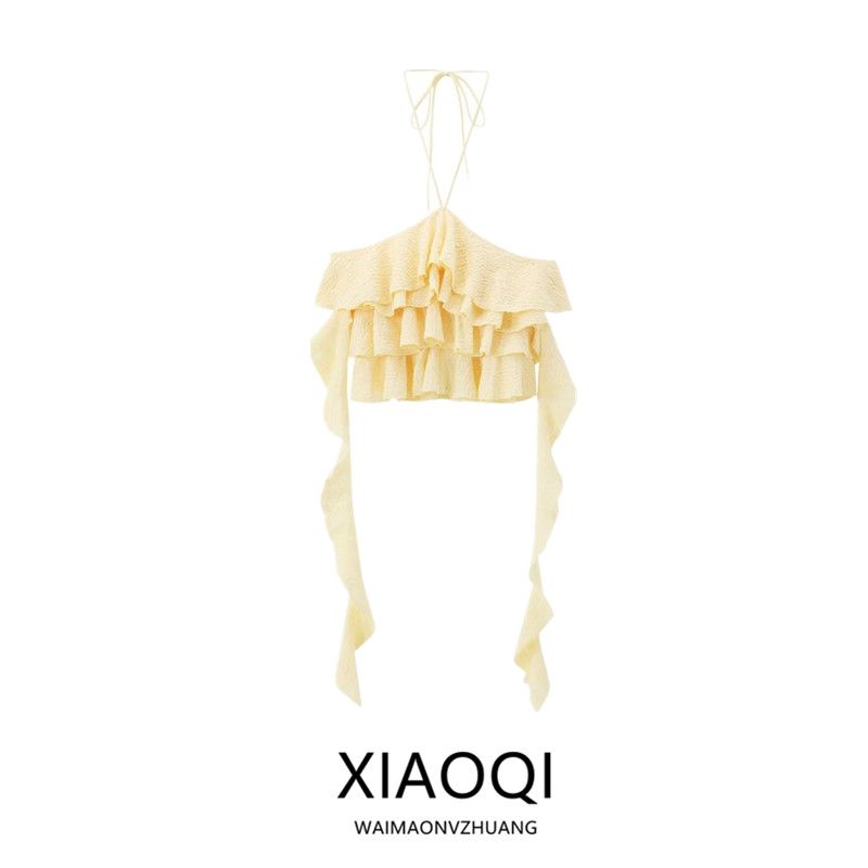Fashion Style 2024 Autumn New Women's Clothing Design Laminated Decoration Texture Strap French Style Tops 5039250