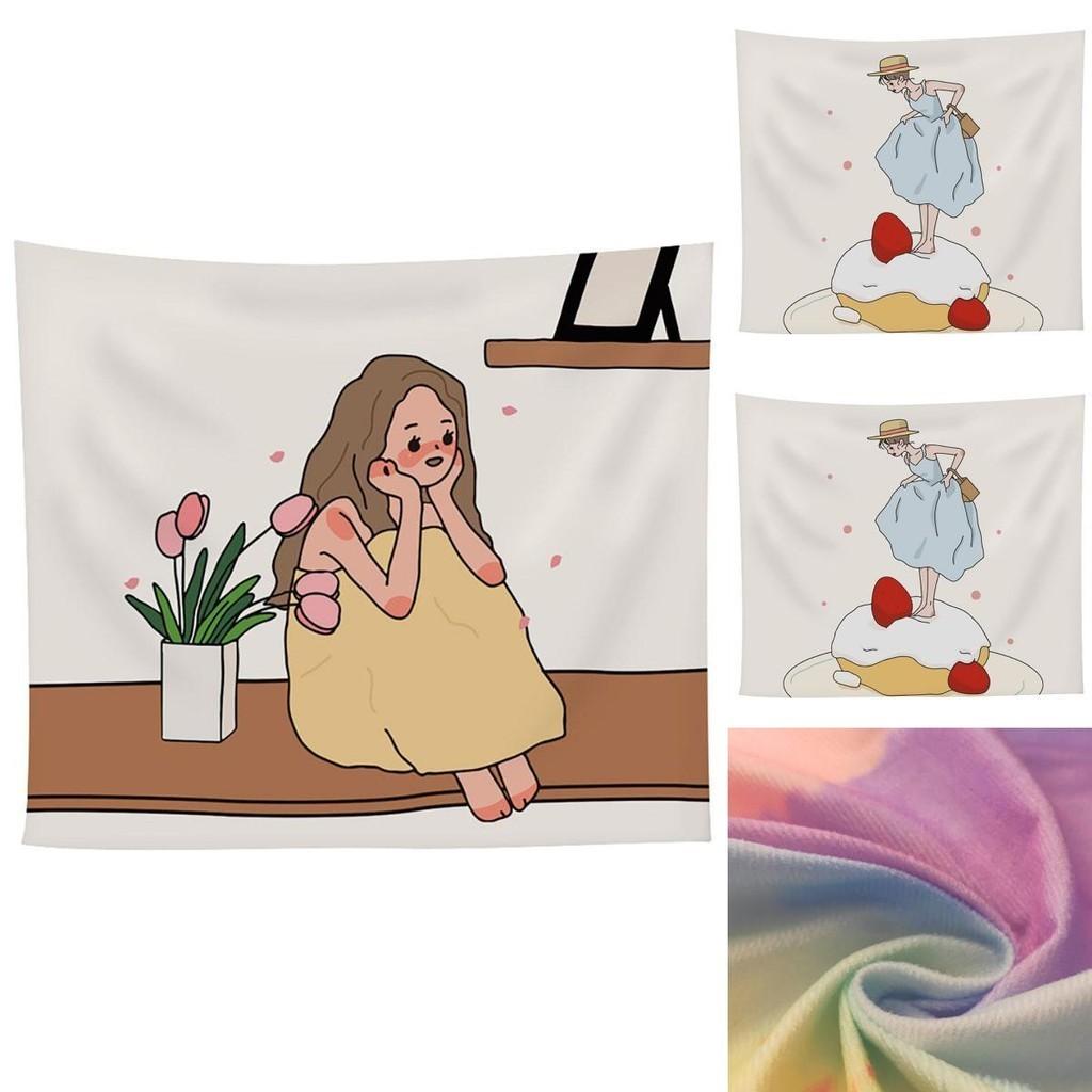 Schöne Cartoon-Wandbehang-Tapisserie - Handwaschbar, hautfreundlich, Wohnzimmerdekoration