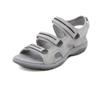 Sandali con zeppa da donna in vera pelle Sandali piatti comodi casual da donna Sandali da spiaggia a punta aperta Calzature da donna Sandalias Treking