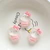 10 Pcs Kawai Cartoon Translucency Animal Resin Flat Back Scrapbook Diy Jewelry Hair Clips Ornament Accessories A18