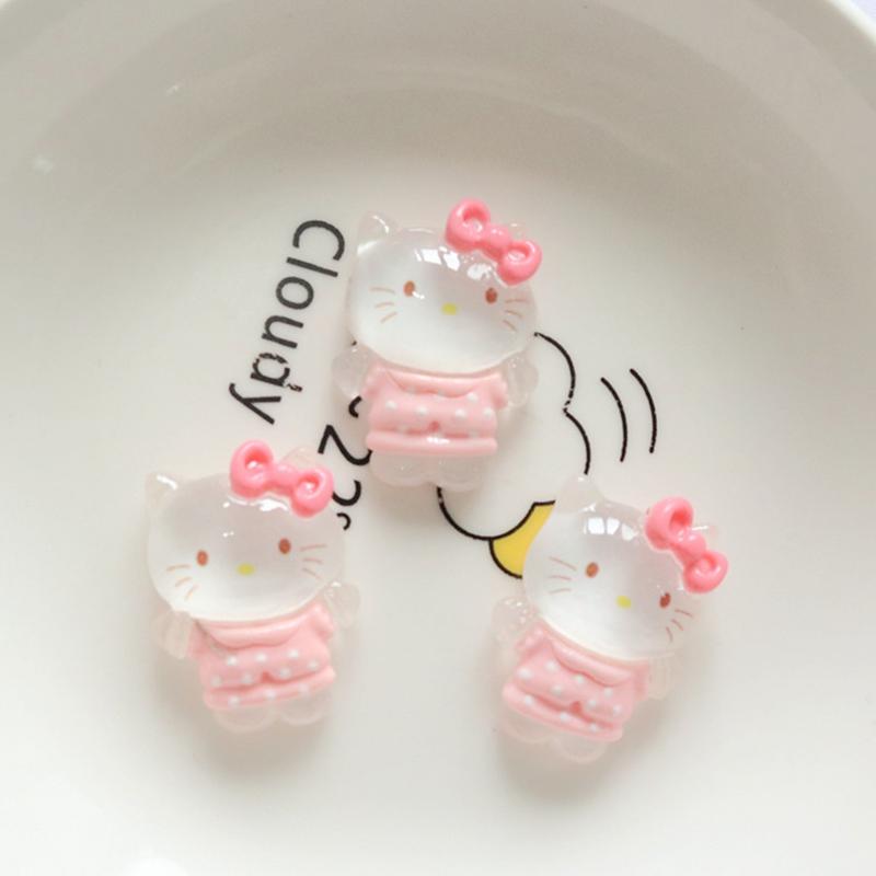 10 Pcs Kawai Cartoon Translucency Animal Resin Flat Back Scrapbook Diy Jewelry Hair Clips Ornament Accessories A18