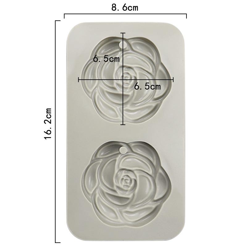 

Camellia Flower Soap Mold Decorations Hanging Diffuser Mould For Aromatherapy Car Freshie Wax Melts Candle Cake Kitchen Baking