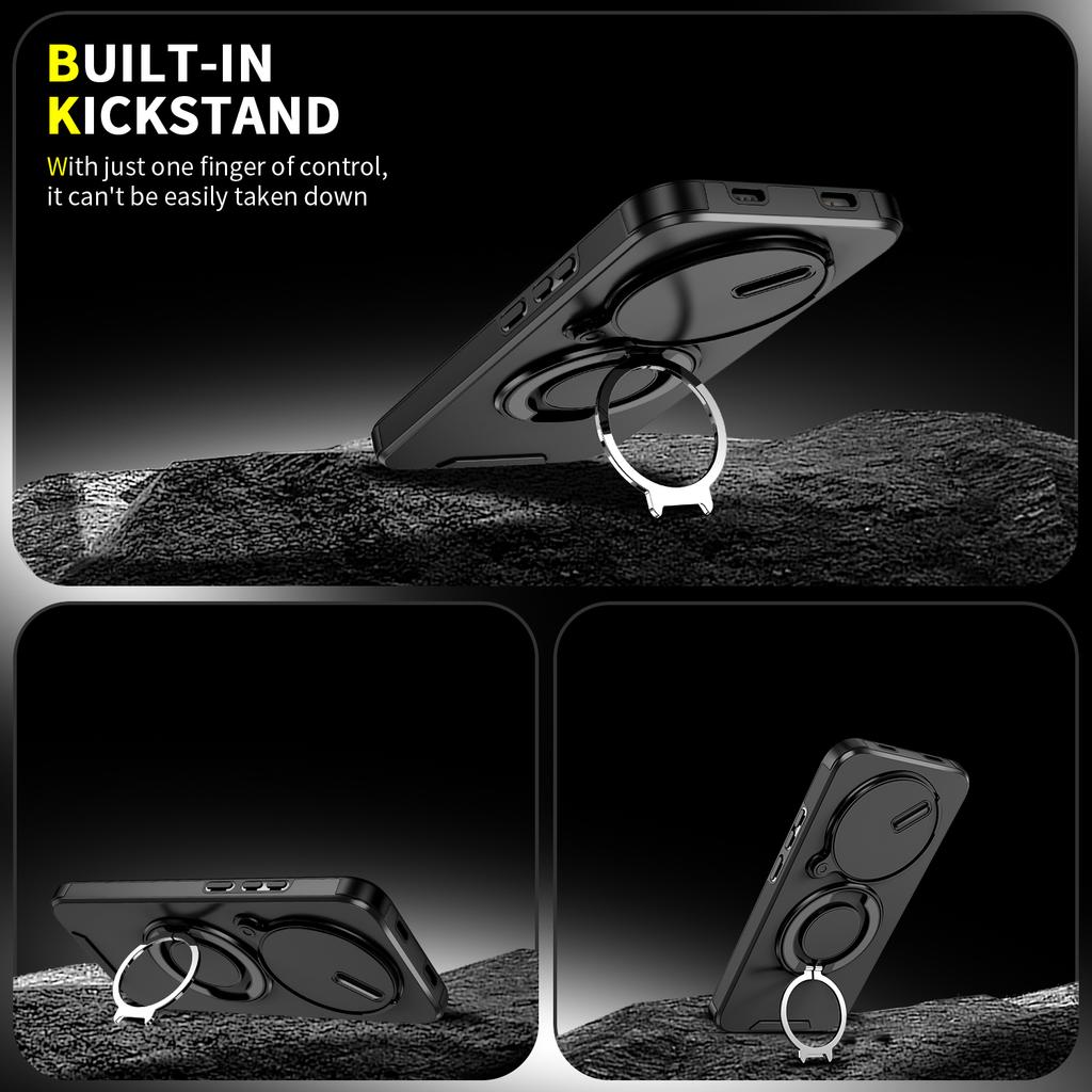 Suitable For Redmi Note 15 14 13 Pro Plus 14s 360 Degree Rotating Magnetic Bracket With Camera Protection Phone Case