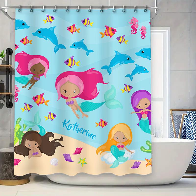 

Modern Bathroom Shower Curtain With Bold Love Design In Red White Perfect For Adding Style To Your Space W60H190(CM)-1 Pcs