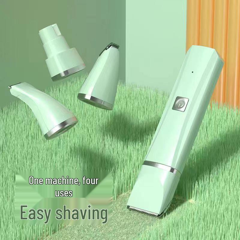 Pet Grooming Set: 4-in-1 Shaver for Dogs & Cats