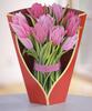 3D Pop-up Mother's Day Greeting Card with Hand-held Flowers