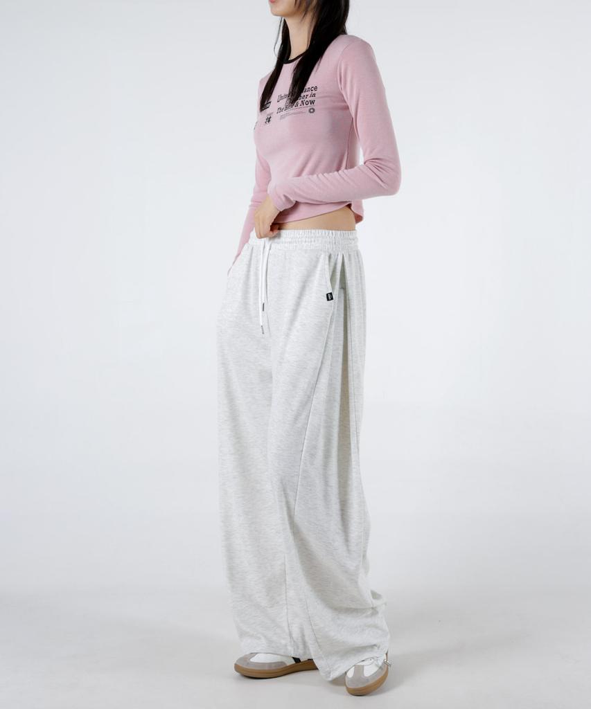 UMM Women'S Short Long Line-Emphasizing Pintuck Wide Pants 3 Colors