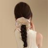 Popular Lace Scrunchies Double Layer Elastic Hair Tie for Formal Event Big Buns Hair Elastic for Formal and Leisure Wear