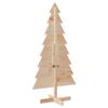 Vidaxl Drewniana Choinka Do Udekorowania, 150 Cm, Lite Drewno Sosnowe
