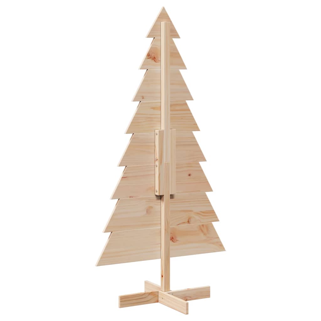 Vidaxl Drewniana Choinka Do Udekorowania, 150 Cm, Lite Drewno Sosnowe