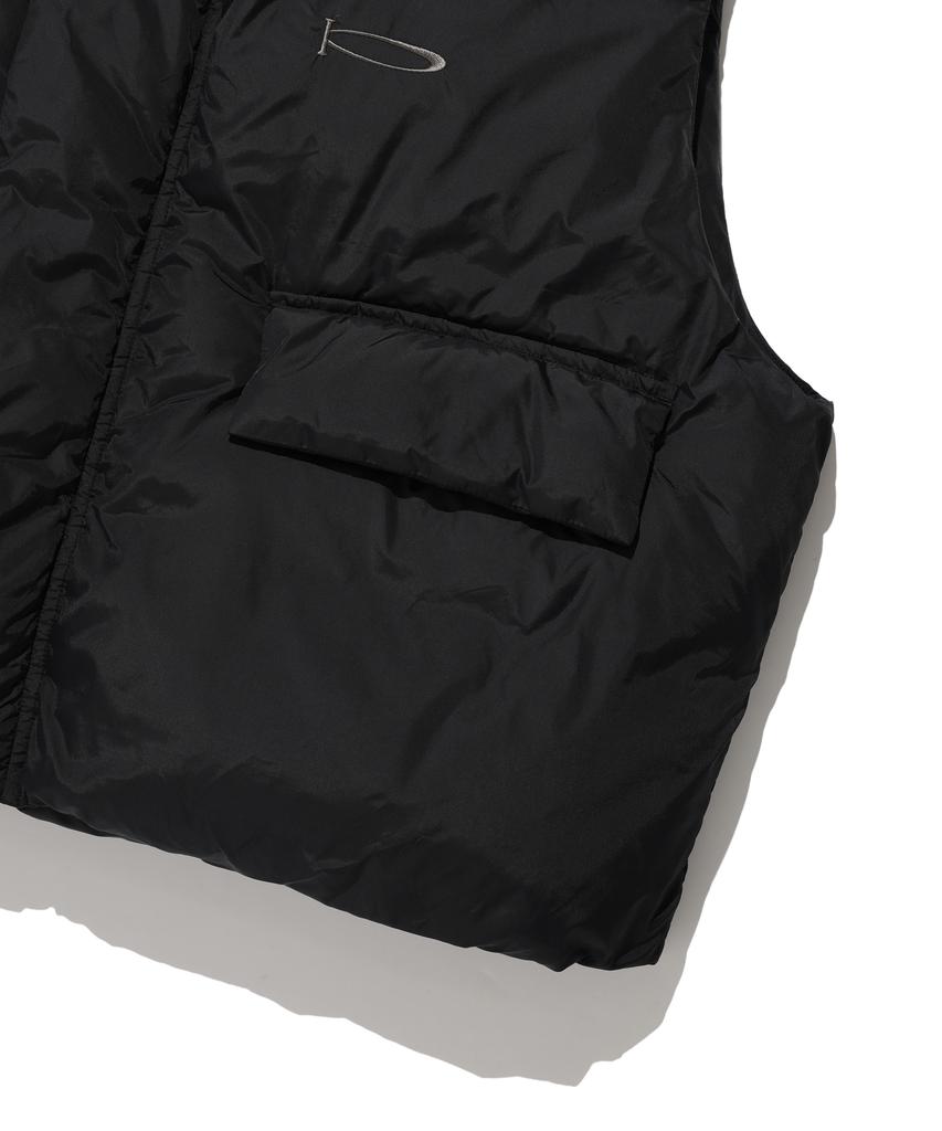 Physical Department Active Crop Layered Puffer Vest Black
