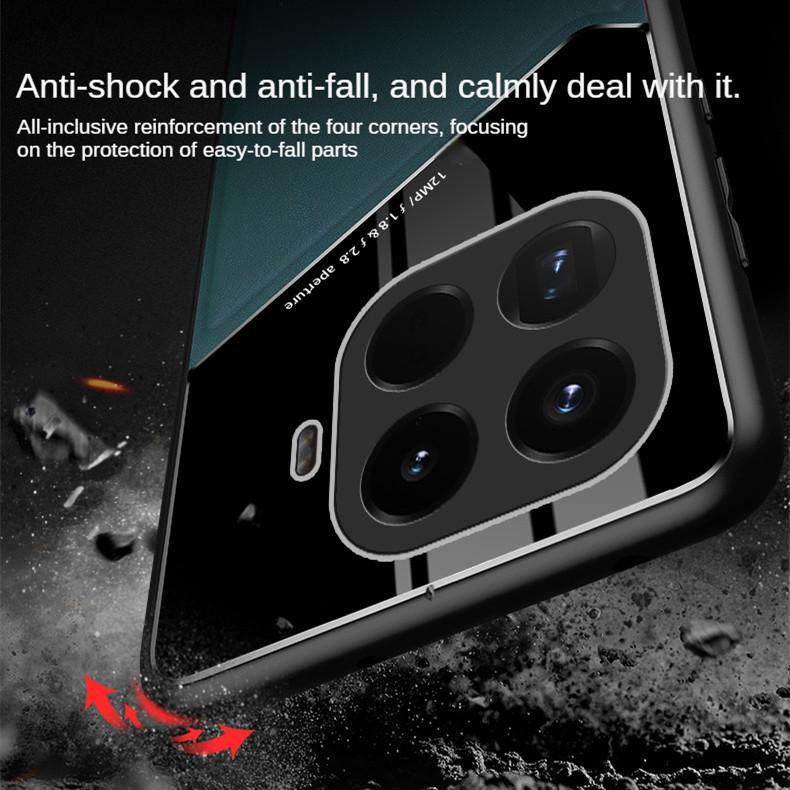 Leather Texture Phone Case For Xiaomi 17T 15T Pro Mi 17 Mi 15 5G Cover With Magnetic Suction Holder Coque Fundas Capa