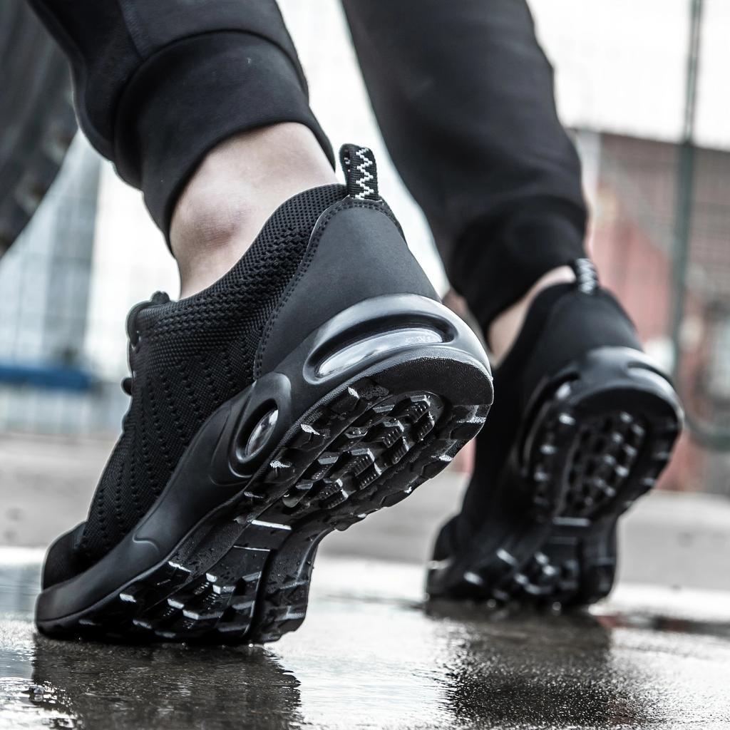 Summer Air Cushion Work Safety Shoes For Men Women Breathable Work Sneaker Steel Toe Shoes Anti-puncture Safety Protective Shoes