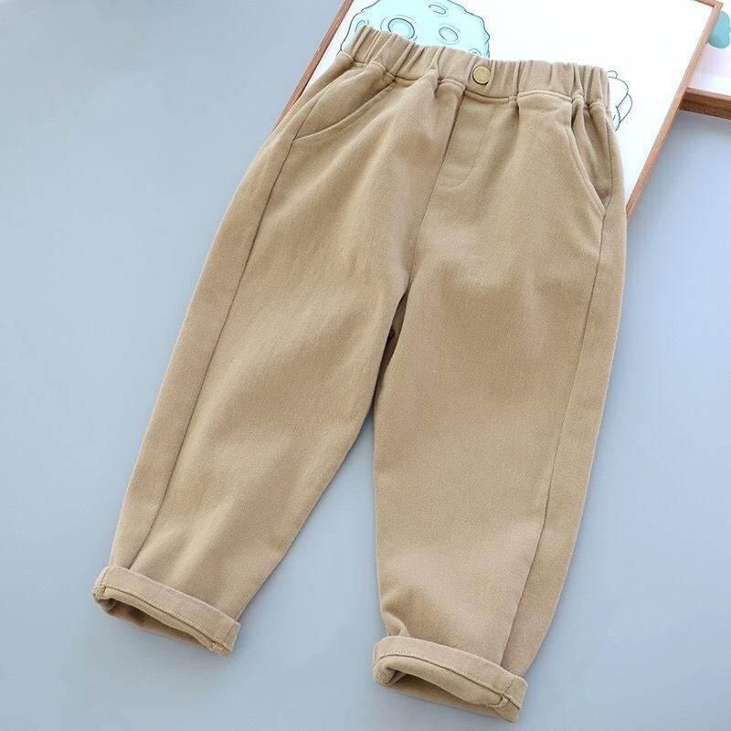 

Boys Cargo Pants Mid-Rise Button Casual Trousers Outdoor Comfortable Breathable Spring Autumn Fashion Toddler Boys Pants 140 хакі