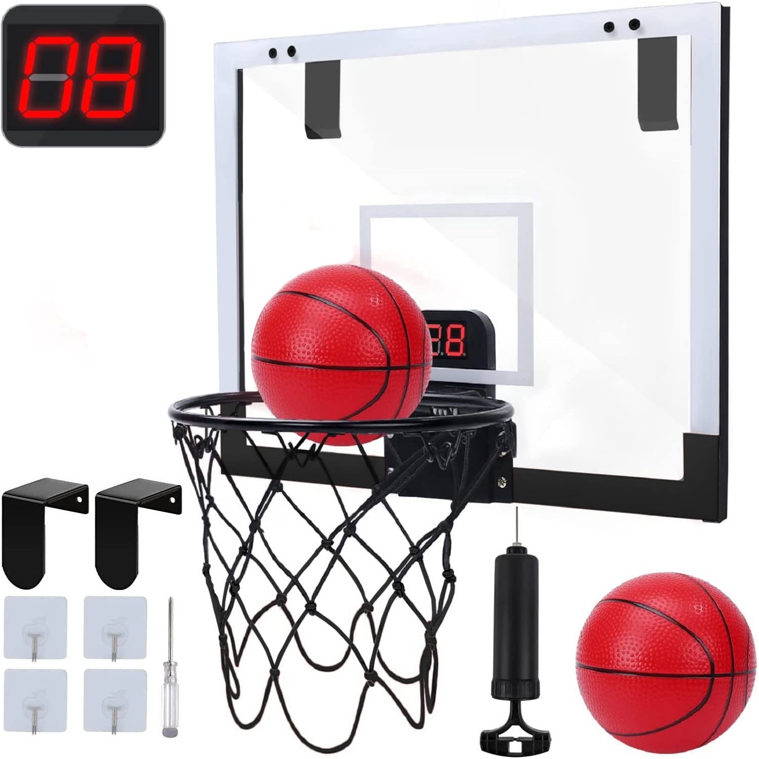 

Taeku Баскетбол Мини Баскетбольная Доска и Стресс Семейный Спорт Рождество Мальчики День Рождения Включает 2 Для Дома В помещении и На улице Практика Цель, Игрушка,