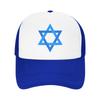 Davidster Israëlische Vlag Israël Mesh Baseballpetten Unisex Sport Zon Hoed Hoed Verstelbaar Zomer Trucker Hoed