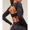 Gymshark Adapt X Whitney Animal Seamless Long Sleeve Top Black Asphalt Grey B3b2j Bc3d