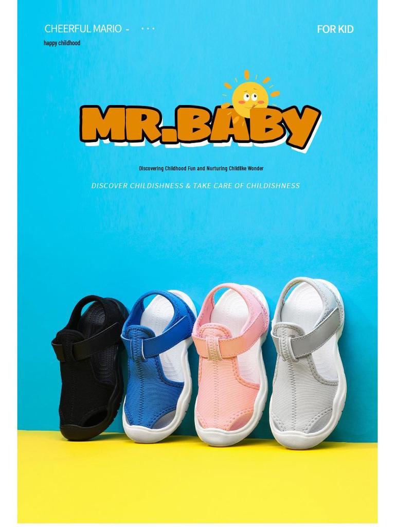 Kids' Cross-Strap Waterproof EVA Beach Sandals - Trendy Summer Sports Shoes for Boys and Girls