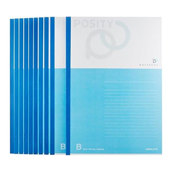 KOKUYO Note Positive Semi-B5 B-lined 30 sheets 10 books P3-31BX10