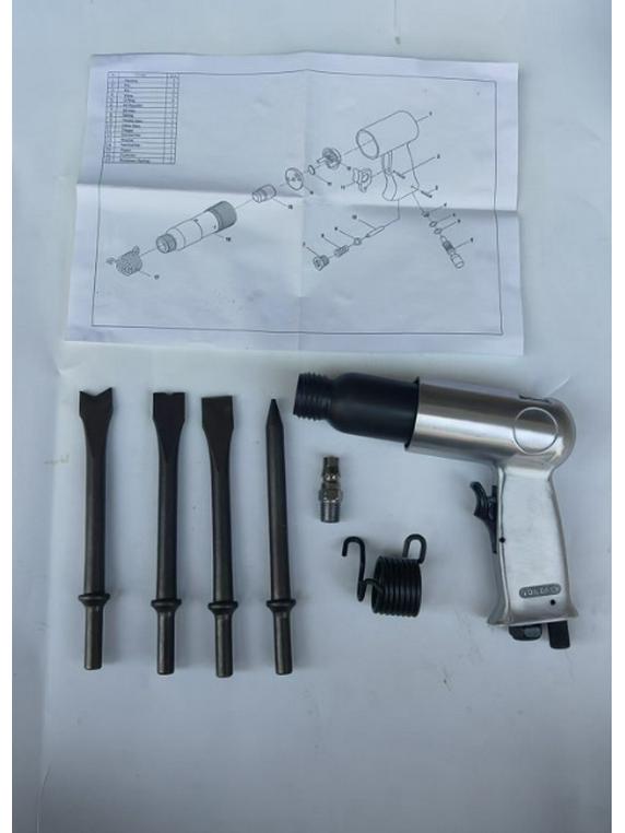 150mm Pneumatic Air Hammer Chisel & Rust Remover Set