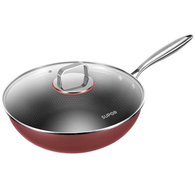 Supor Lightweight 316L Stainless Steel Wok
