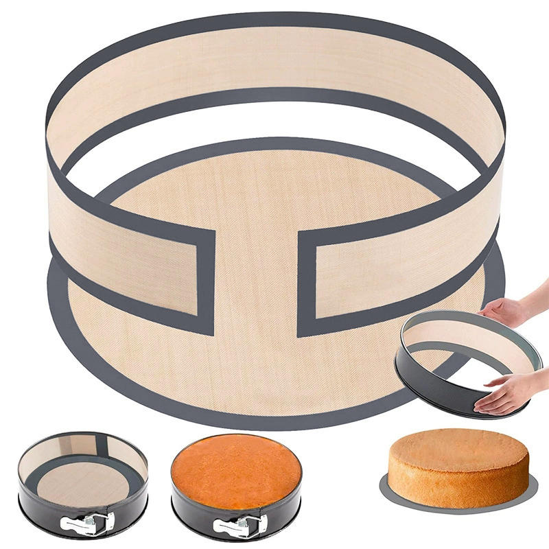 Silicone Baking Pad Suitable for Springform Flat Bottom, Preventing Cake From Sticking To The Bottom and Sides, Easy To Clean