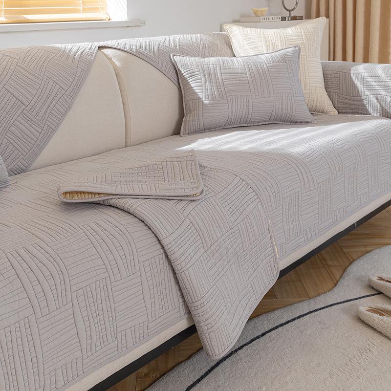 

Прямые продажи с фабрики Хлопок Простая подушка для дивана Четыре сезона Универсальная ткань Нескользящая Трансграничная Вышивка из чистого хлопка 70*70cm